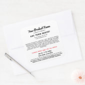 DELAWARE Cottage Food Law Sticker Label (Envelop)