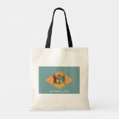 Delaware De diamant Amerikaanse staatsvlag Tote Bag (Achterkant)