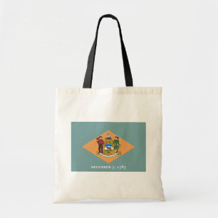 Delaware De diamant Amerikaanse staatsvlag Tote Bag