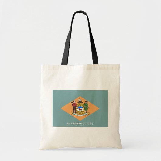 Delaware De diamant Amerikaanse staatsvlag Tote Bag (Voorkant)