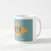 Delaware De Diamant US Staatsvlag Koffiemok (Voorkant rechts)