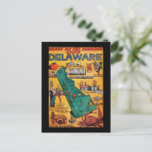 Delaware de diamantstaat briefkaart (Staand voorkant)