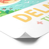Delaware de eerste Amerikaanse zomerreis Poster (Hoek)