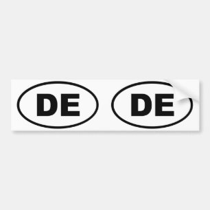 Delaware DE Oval Bumpersticker