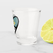 Delaware, DE-staatsvlag in hart, warm glas (Rechts)