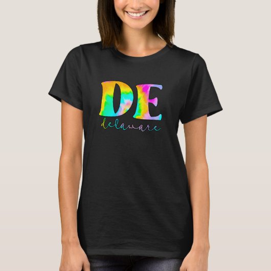Delaware De Tie Dye T-shirt (Voorkant)