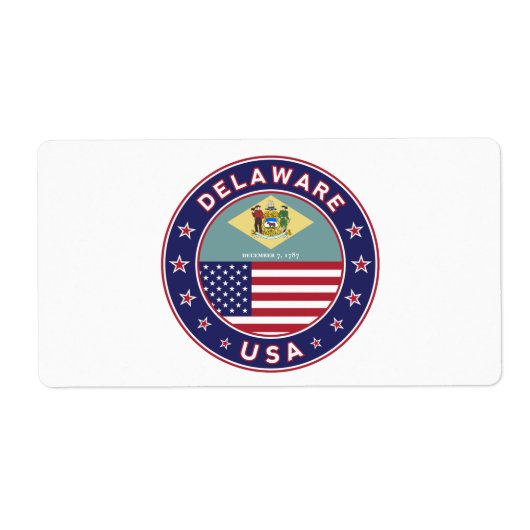 Delaware, Delaware t-shirt, Delaware sticker (Voorkant)
