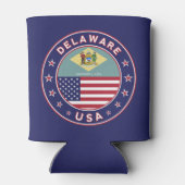 Delaware, Delaware t-shirt, Delaware sticker Blikjeskoeler (Achterkant)