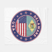 Delaware, Delaware t-shirt, Delaware sticker Fleece Deken (Voorkant (Horizontaal))