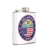 Delaware, Delaware t-shirt, Delaware sticker Heupfles (Rechts)