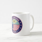 Delaware, Delaware t-shirt, Delaware sticker Koffiemok (Voorkant rechts)