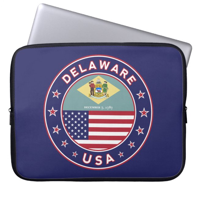 Delaware, Delaware t-shirt, Delaware sticker Laptop Sleeve (Voorkant)