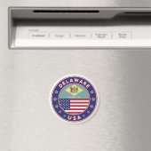 Delaware, Delaware T-shirt, Delaware sticker Magneet (Insitu (Vaatwasser))