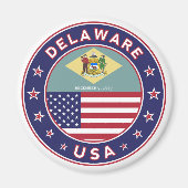 Delaware, Delaware T-shirt, Delaware sticker Magneet (Voorkant)