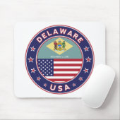 Delaware, Delaware t-shirt, Delaware sticker Muismat (Met muis)