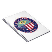 Delaware, Delaware t-shirt, Delaware sticker Notitieboek (Rechterzijde)