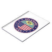 Delaware, Delaware t-shirt, Delaware sticker Notitieboek (Linkerzijde)