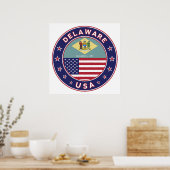 Delaware, Delaware t-shirt, Delaware sticker Poster (Keuken)