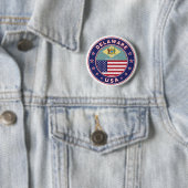 Delaware, Delaware t-shirt, Delaware sticker Ronde Button 5,7 Cm (In situ)