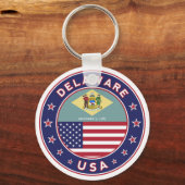 Delaware, Delaware t-shirt, Delaware sticker Sleutelhanger (Voorkant)
