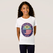Delaware, Delaware t-shirt, Delaware sticker T-shirt (Voorkant volledig)