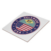 Delaware, Delaware t-shirt, Delaware sticker Tegeltje (Zijkant)