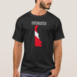 Delaware Divemaster Duik Instructeur Duiken F T-shirt