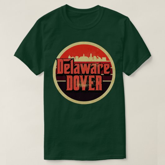 Delaware Dover Vintage T-shirt (Design voorkant)