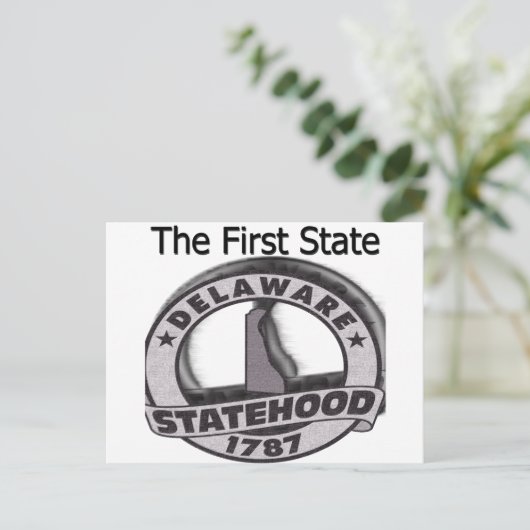 Delaware Eerste Staat Briefkaart (Staand voorkant)