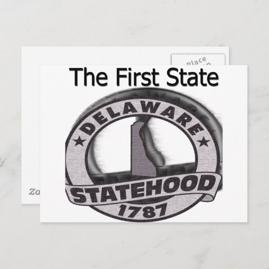 Delaware Eerste Staat Briefkaart (Voorkant / Achterkant)