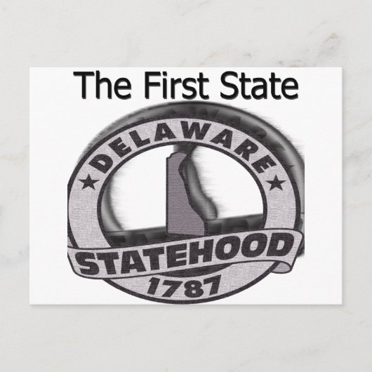 Delaware Eerste Staat Briefkaart (Voorkant)
