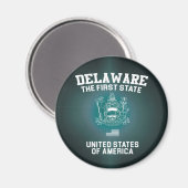 Delaware Eerste Staat Magneet (Voorkant / Achterkant)