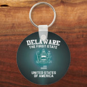 Delaware Eerste Staat Sleutelhanger (Voorkant)