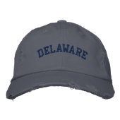 Delaware Embroided Distress Pet Scotland Blue (Voorkant)