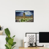 Delaware en Hudson Co. Building at Night Poster (Thuiskantoor)