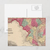 Delaware en Maryland Briefkaart (Voorkant / Achterkant)