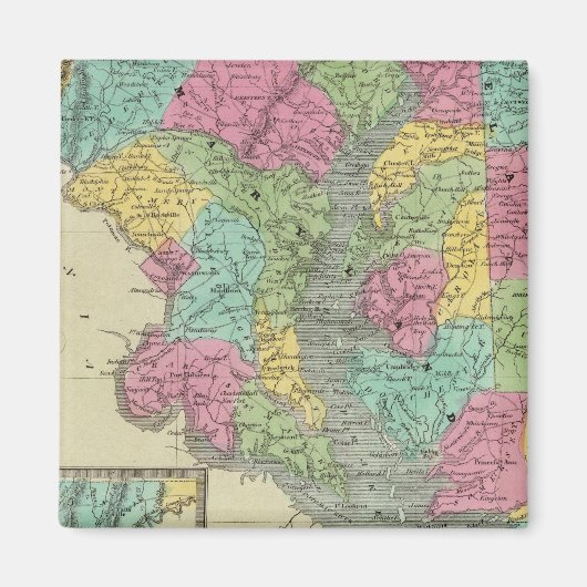 Delaware en MaryLand Magneet (Voorkant)