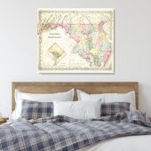 Delaware en Maryland met Columbia Canvas Afdruk (Insitu (Slaapkamer))