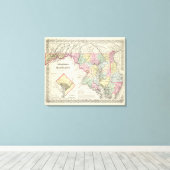 Delaware en Maryland met Columbia Canvas Afdruk (Insitu (Houten vloer))