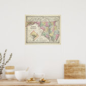 Delaware en Maryland met Columbia Poster (Keuken)