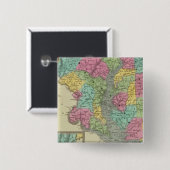 Delaware en MaryLand Vierkante Button 5,1 Cm (Voorkant /achterkant)
