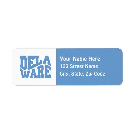 Delaware Etiket (Voorkant)