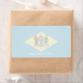 Delaware Faint Flag Verzendlabel (Insitu)