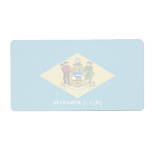 Delaware Faint Flag Verzendlabel