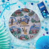 Delaware-feestplaten Papieren Bordje (Feest)