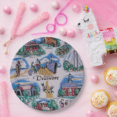 Delaware-feestplaten Papieren Bordje (Feest)