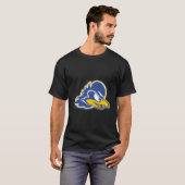 Delaware Fightin' Blue Hens Links Borst Icoon Team T-shirt (Voorkant volledig)