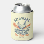Delaware First State Vintage  Blikjeskoeler (Blikje Voorkant)