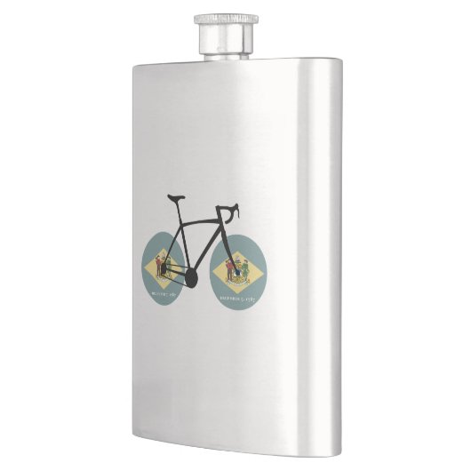 Delaware Flag Cycling Flacon (Links)
