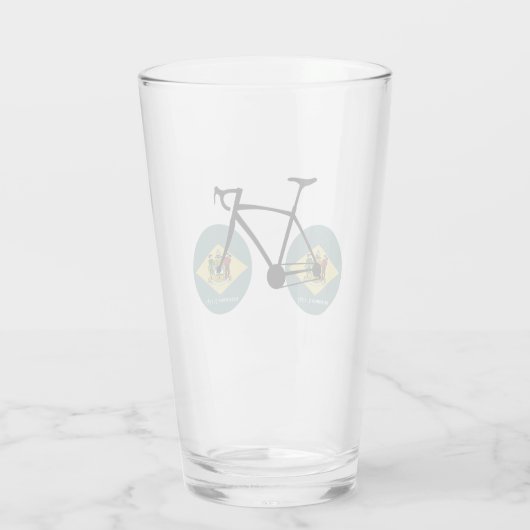 Delaware Flag Cycling Glas (Achterkant)